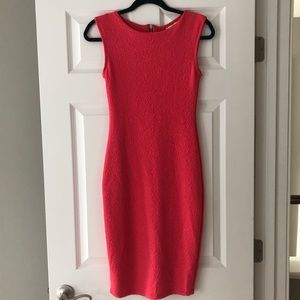 Arden B pink rosette textured dress